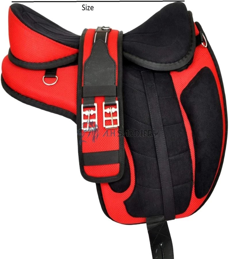 A H SADDLERY All Purpose Synthetic Treeless Freemax English Adult Horse Saddle