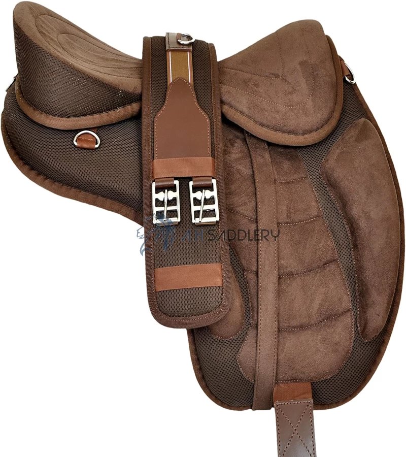 A H SADDLERY All Purpose Synthetic Treeless Freemax English Adult Horse Saddle