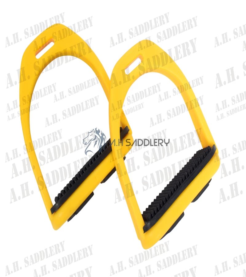 Premium Plastic Horse Stirrups with Black Treads – Style, Safety, and Performance