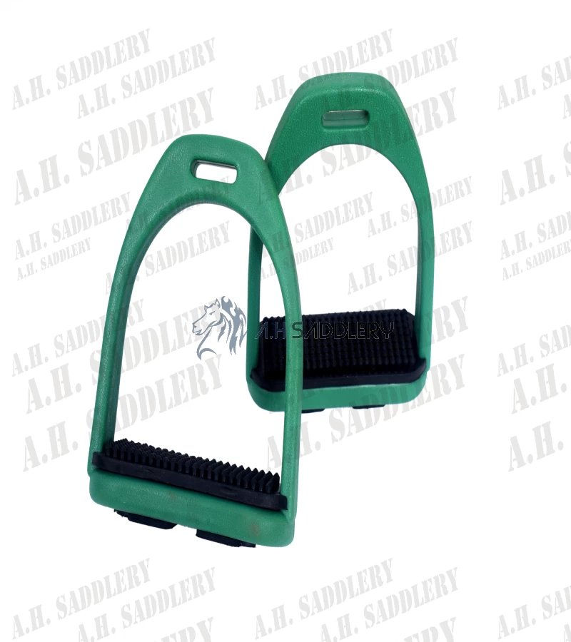 Premium Plastic Horse Stirrups with Black Treads – Style, Safety, and Performance