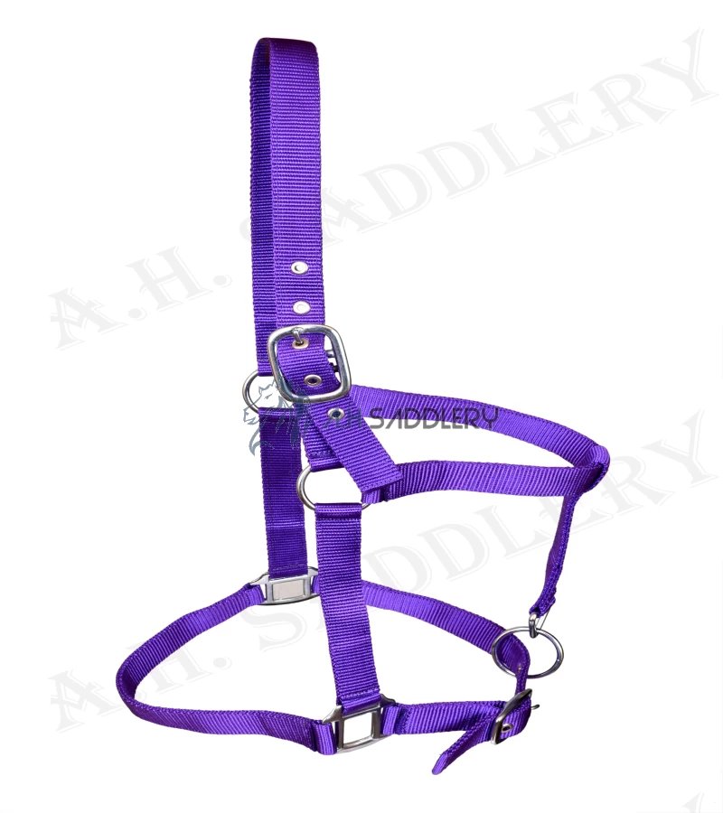 Premium Nylon Horse Halters for Training and Showmanship | Adjustable and Durable